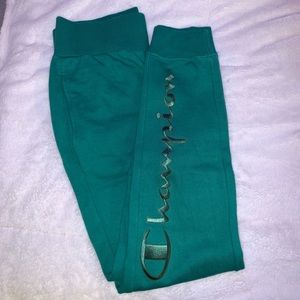 Green Champion Reverse Weave Pants